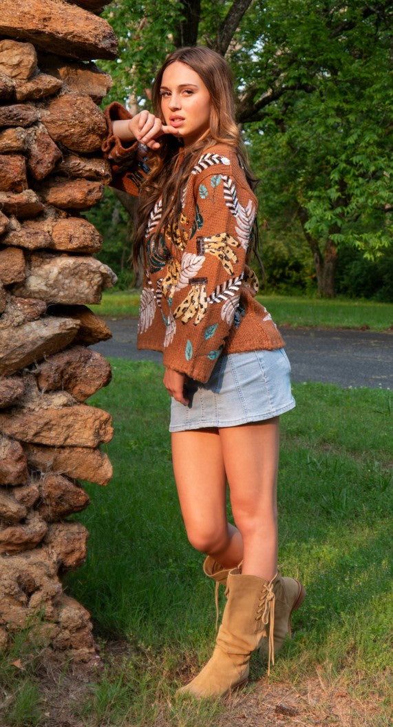Wild Bloom Knit Pullover