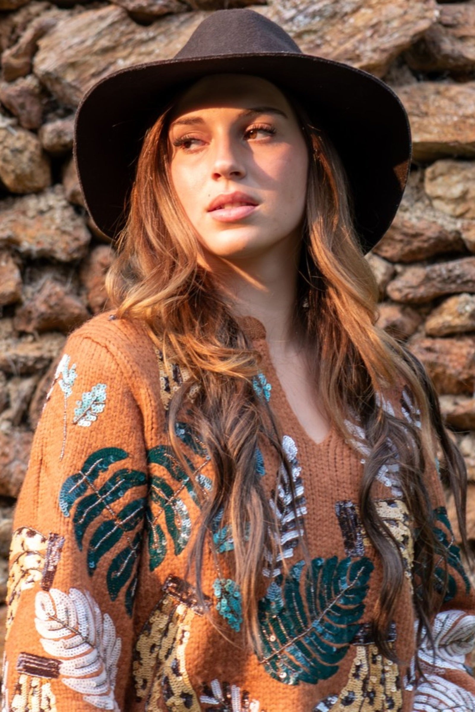 Wild Bloom Knit Sweater